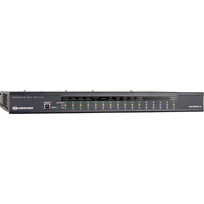 Crestron˼ CEN-SWPOE-16 16ڿ̫W(wng)POEC(j)