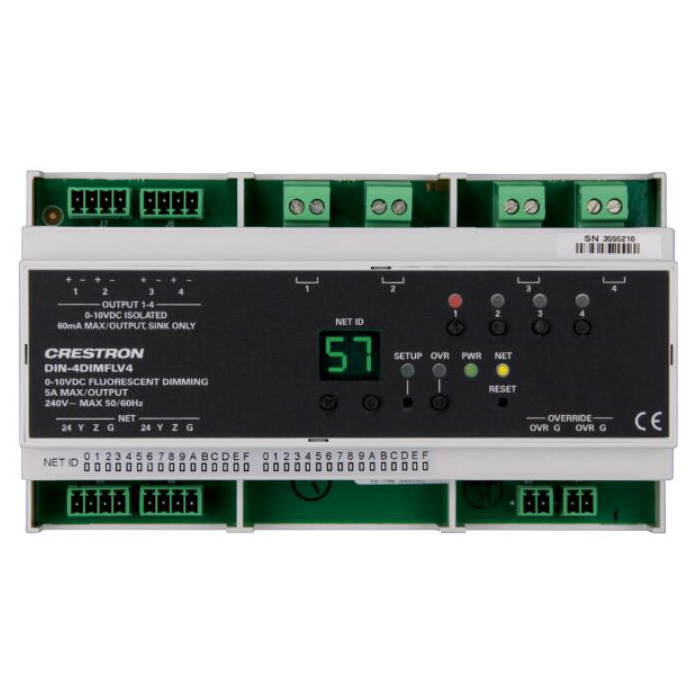 Crestron˼ DIN-4DIMFLV4  4·0-10V{(dio)ģK